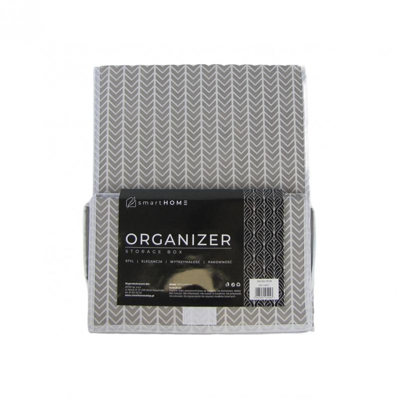 Organizer tekstylny zamykany z okienkiem 34x29x18 cm