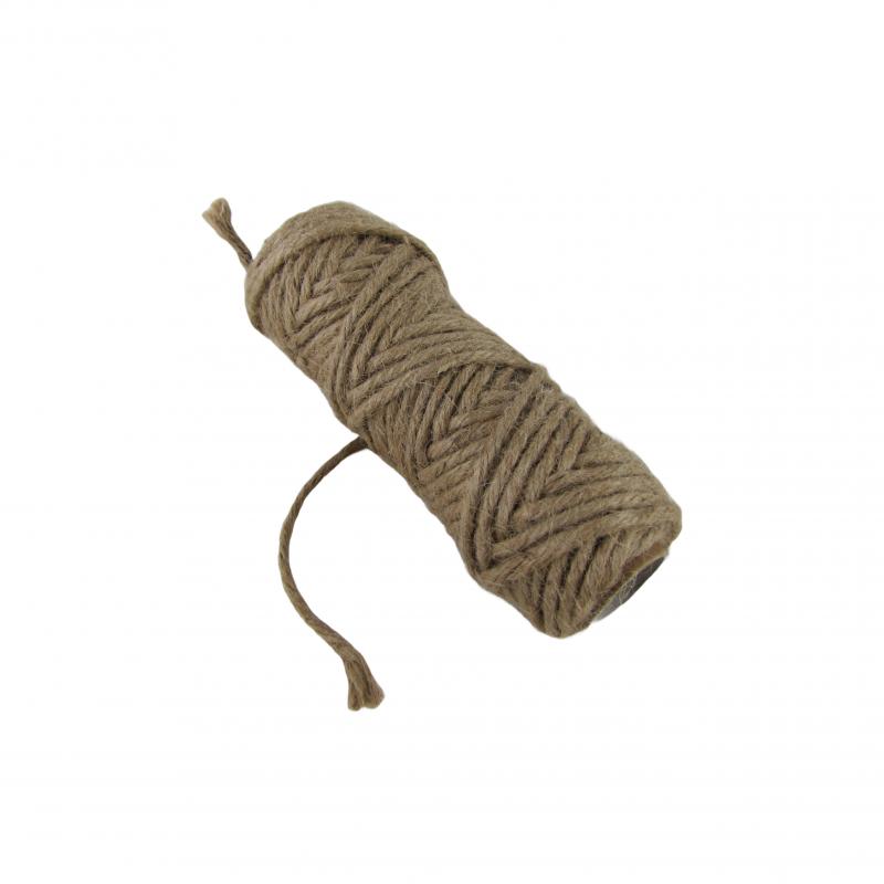 SZNUREK JUTOWY SKRĘCANY NATURALNY 5MM 100G (10 sztuk)