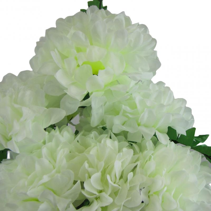 Chryzantemy bukiet 7 kwiatów 50cm białe