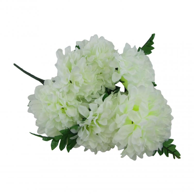 Chryzantemy bukiet 7 kwiatów 50cm białe