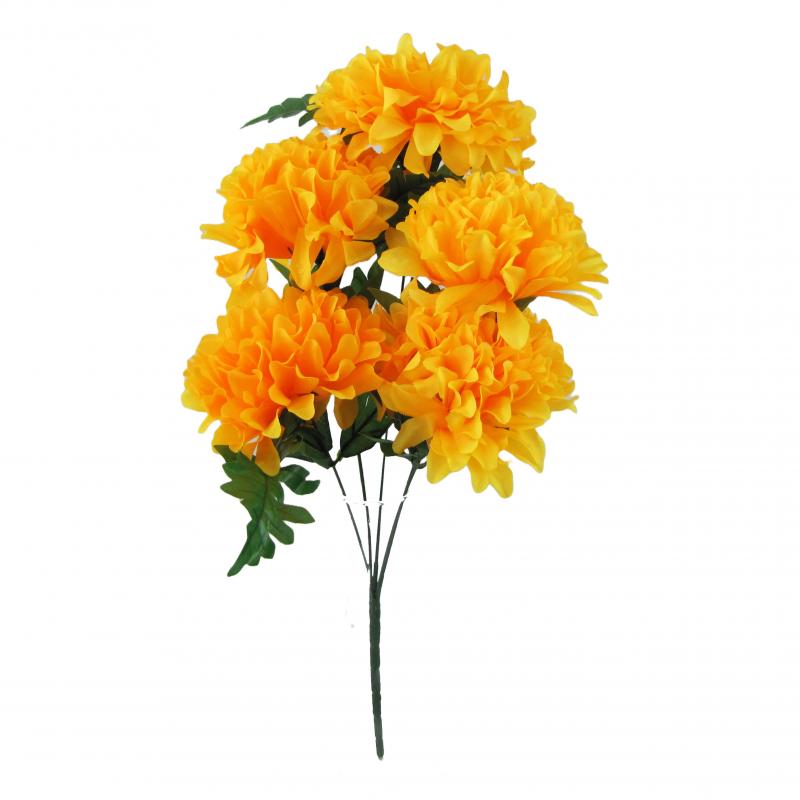 Chryzantemy bukiet 5 kwiatów 50cm pomarańczowe