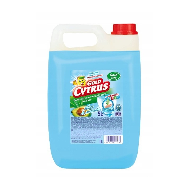 PŁYN DO MYCIA NACZYŃ GOLD CYTRUS 5L BALSAM