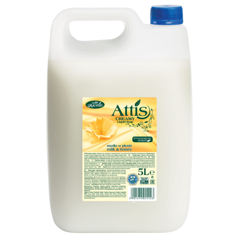 MYDŁO W PŁYNIE ATTIS GOLD 5L MIODOWE