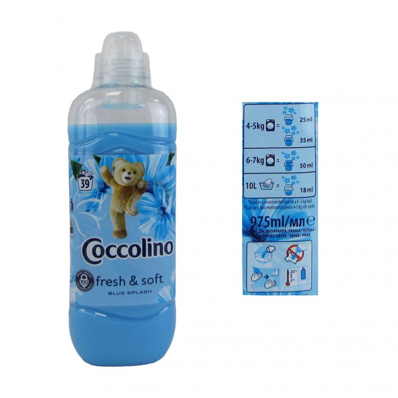 Coccolino płyn do płukania 0,975L (39 prań)<br>Fresh & Soft - Blue Splash