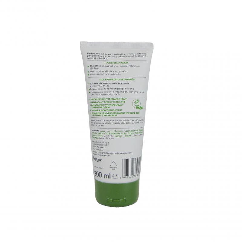 Emolium Pure <br>żel do mycia, 200 ml