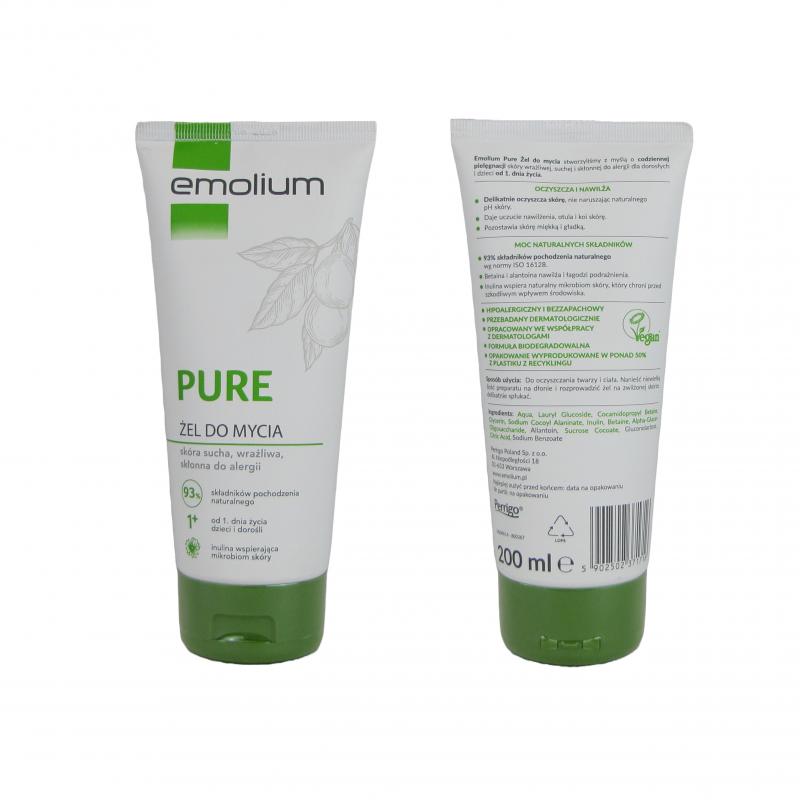 Emolium Pure <br>żel do mycia, 200 ml