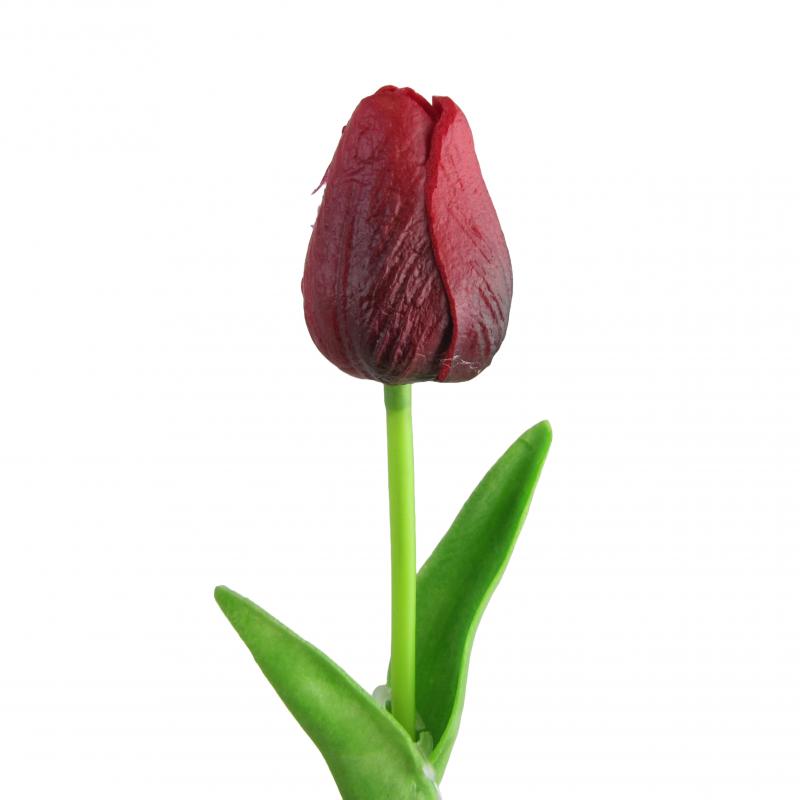 Tulipan gumowany 32cm bordowy