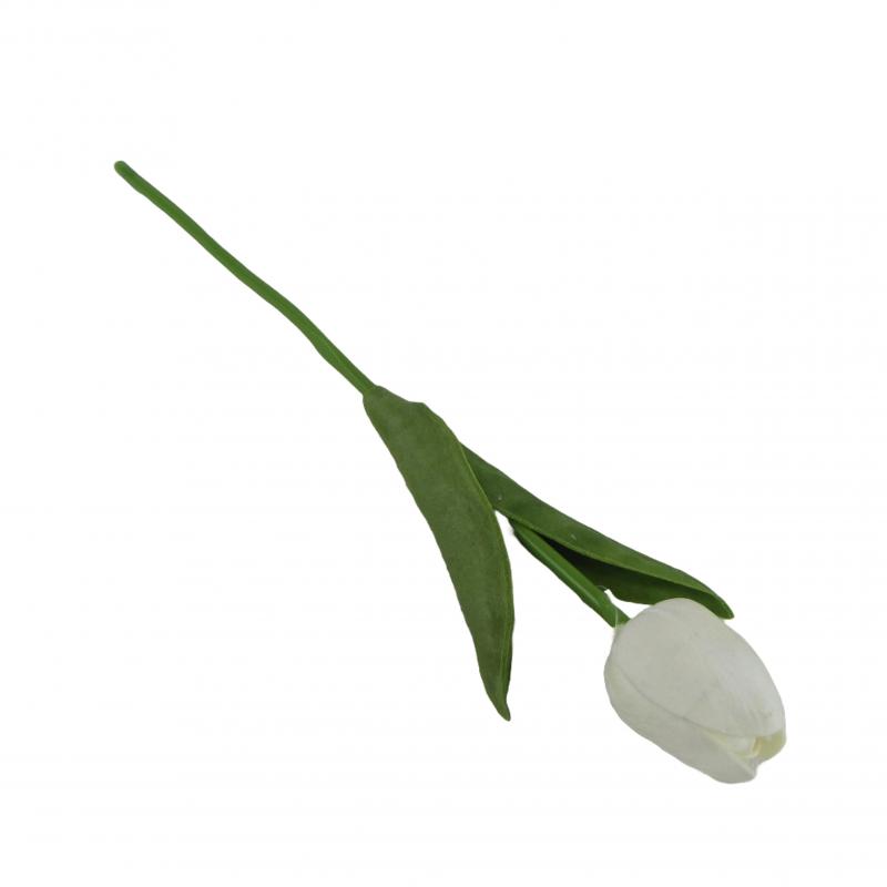 Tulipan gumowany 32cm biały