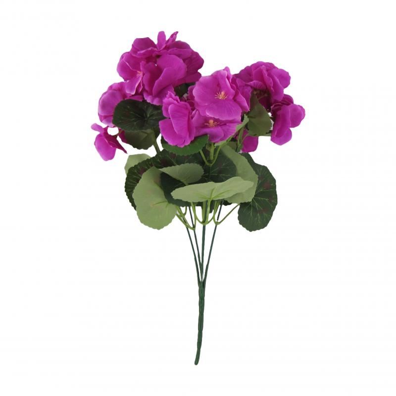 Pelargonie bukiet 32cm kolor kwiatów fioletowy
